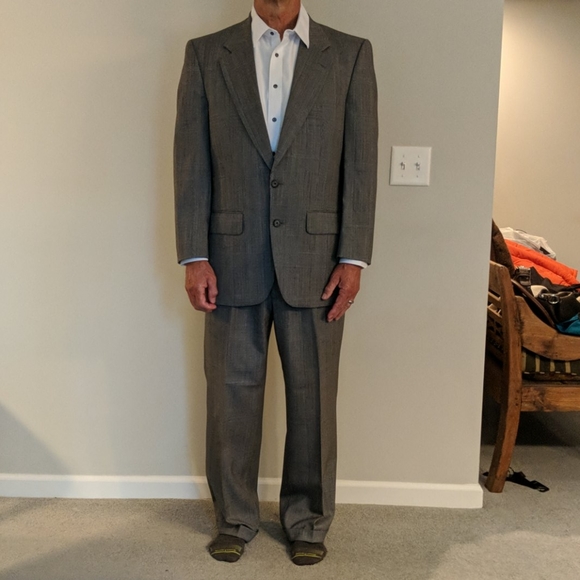Vintage BURBERRY grey suit EXCELLENT CONDITION! - Picture 1 of 16